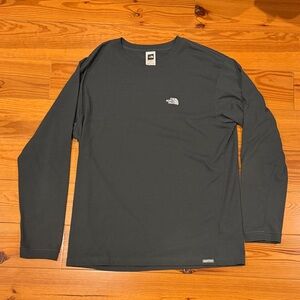The North Face Men’s Long Sleeve Crew — Charcoal/Black Large